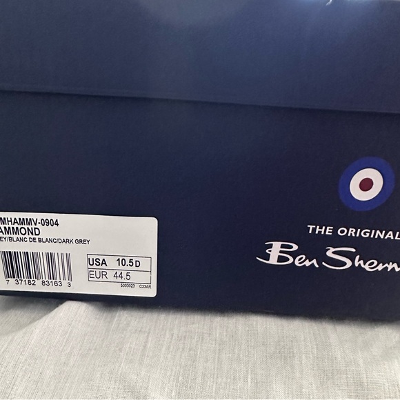 Ben Sherman Hammond Grey Leather Shoes Men’s 10.5 NIB - Picture 8 of 11